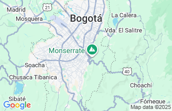 Map of Santa Fe De Bogota