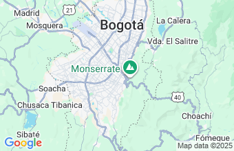 Map of Bogotá