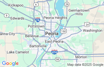 Map of Peoria