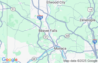 Map of Beaver Falls