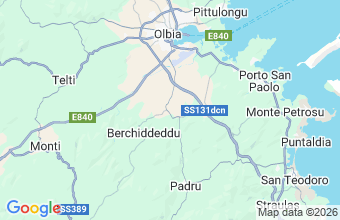 Map of Loiri - Porto San Paolo