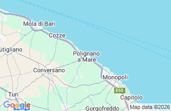 Map of Polignano A Mare