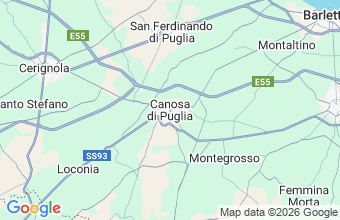 Map of Canosa di Puglia