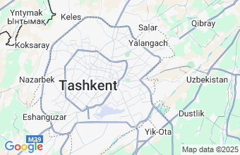 Map of Tashkent