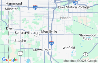 Map of Merrillville