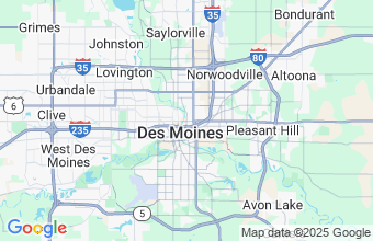 Map of Des Moines