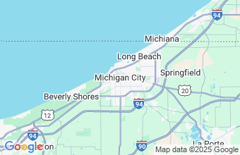 Map of Michigan City