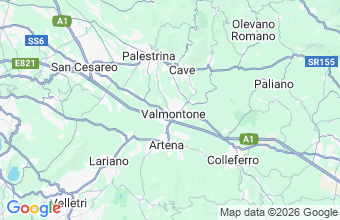 Map of VALMONTONE