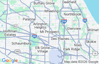 Map of Mt Prospect