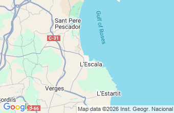 Map of La Escala