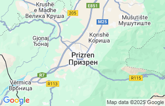 Map of Prizren