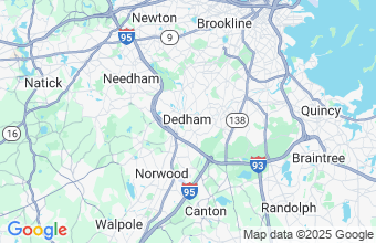 Map of Dedham