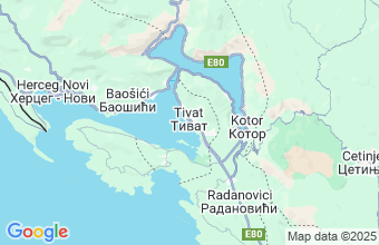 Map of TIVAT