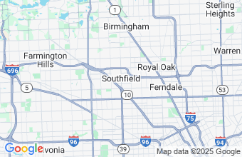 Map of Southfield