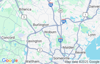 Map of Woburn