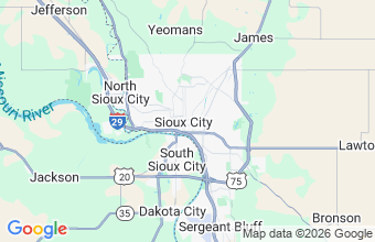 Map of Sioux City