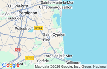 Map of Saint Cyprien