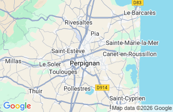 Map of Perpignan