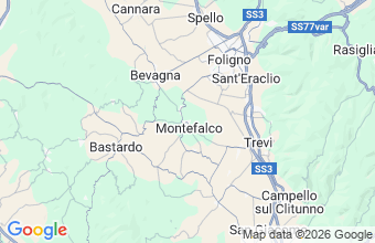Map of Montefalco