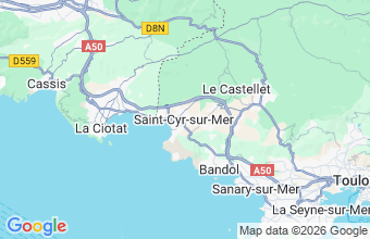 Map of St Cyr Sur Mer