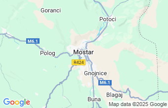 Map of Mostar