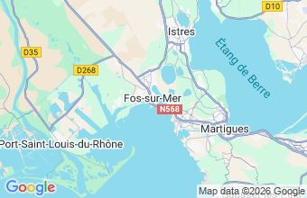 Map of Fos-Sur-Mer