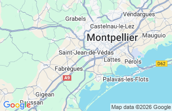 Map of St Jean De Vedas