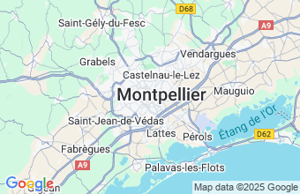 Map of Montpellier