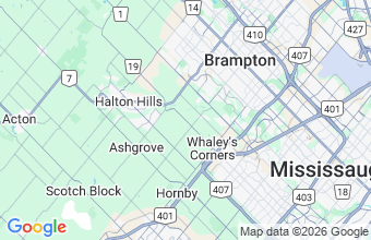 Map of Brampton