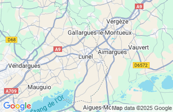 Map of Lunel