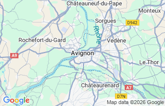 Map of Avignon