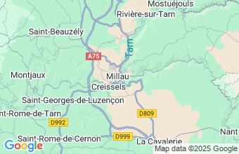 Map of Millau