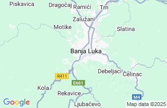 Map of Banjaluka