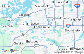 Map of Eden Prairie