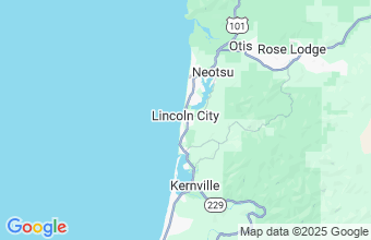 Map of Lincoln City