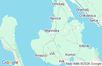 Map of Malinska
