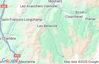 Map of St Martin De Belleville