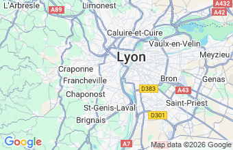 Map of Ste Foy Les Lyon