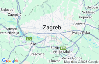 Map of Zagreb