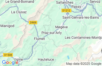 Map of Praz-Sur-Arly