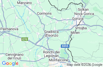 Map of GRADISCA D ISONZO