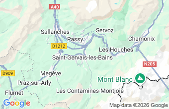 Map of St Gervais Les Bains