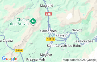 Map of Sallanches