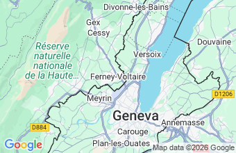 Map of Ferney Voltaire