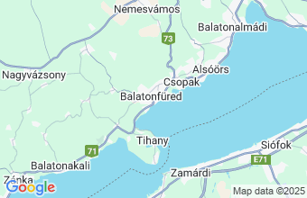 Map of Balatonfured