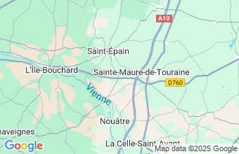 Map of Noyant-De-Touraine
