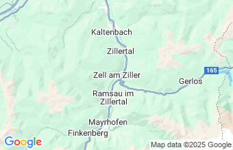 Map of Zell im Zillertal