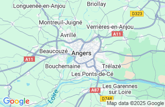 Map of Angers
