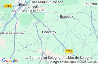 Map of Cheverny