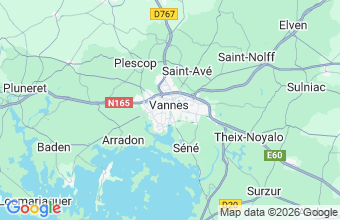 Map of Vannes
